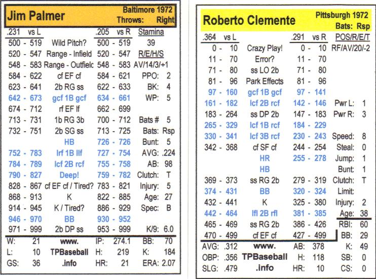 1972 Color All-Star Cards